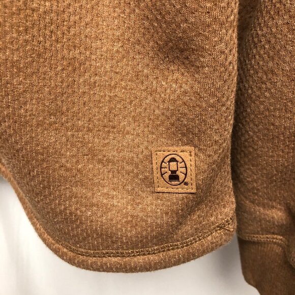 Coleman Quilted Pullover Mens Sz Small Relaxed Sherpa Long Sleeve Sweatshirt NEW - Picture 8 of 9